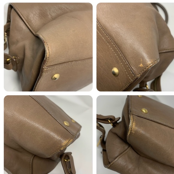 💯 AUTH YSL Saint Laurent Cabas Y Leather Tote - Picture 11 of 12